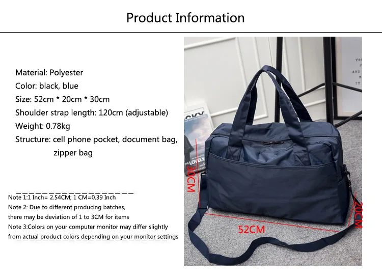 Ankareeda Модные непромокаемые дорожная сумка большой емкости сумка ...