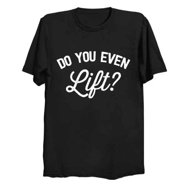 2019 печатная Мужская футболка хлопковая Футболка Do you even lift белая с круглым
