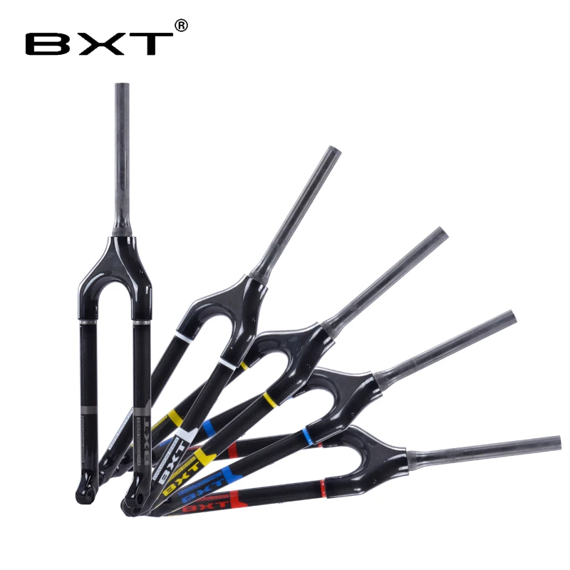 

2018 BXT Full Carbon mtb fork 29er 27.5er 26er Mountain Bikes fork for bicycle parts Tapered Thru Axle 15mm bicycle fork