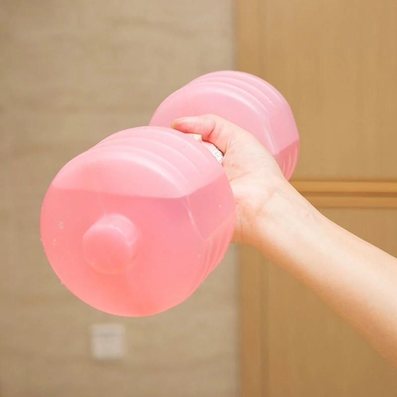 1pcs Woman fitness dumbbell equipment slimming body Install water dumbbell fitness dumbbell handweights dumb bell