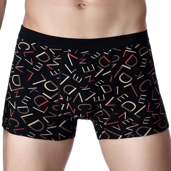 

Mens Boxers Shorts Men Cotton Underwear Breathable Cozy Male Panties Cotton Stretched Band Fashion Letter Print Men's Boxer