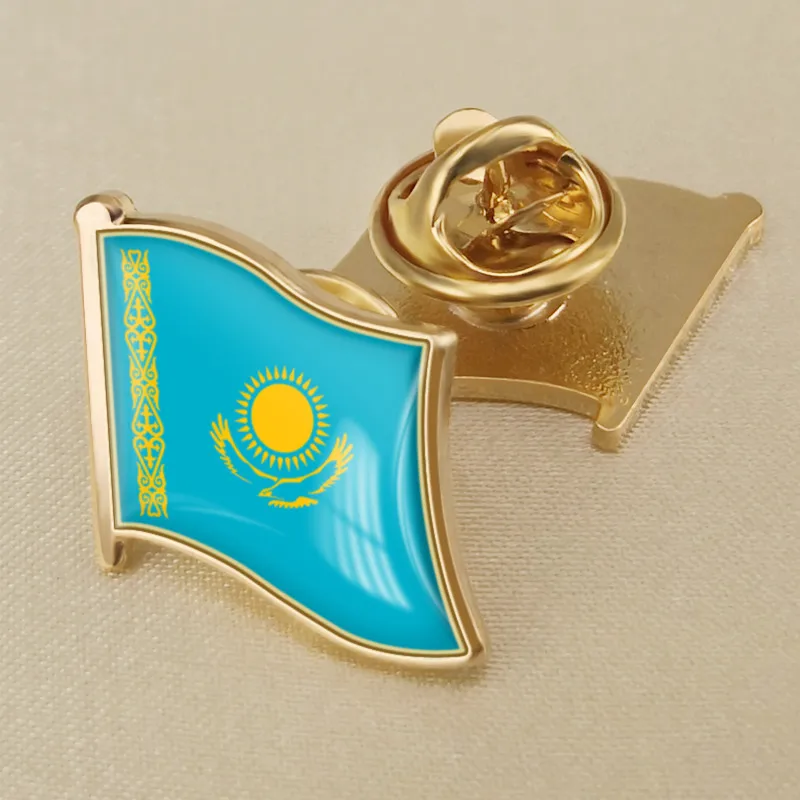 

Kazakhstan Single Flag Lapel Pins