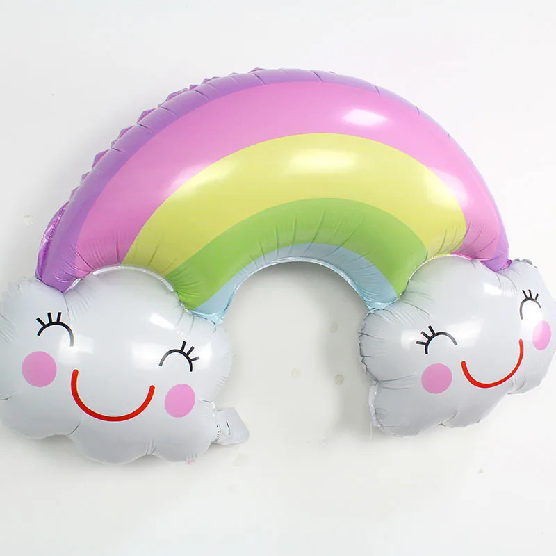 

Smiling Face Clouds Rainbow Balloons Birthday Party Wedding Accessories Decoration Anniversary Helium Balloon Kids Gifts Toys