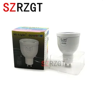 

2.4GHz RF Remote controllable Mi Light 5W GU10 RGBW Warm Cool Dual White LED Spotlight For houses restaurants bars etc