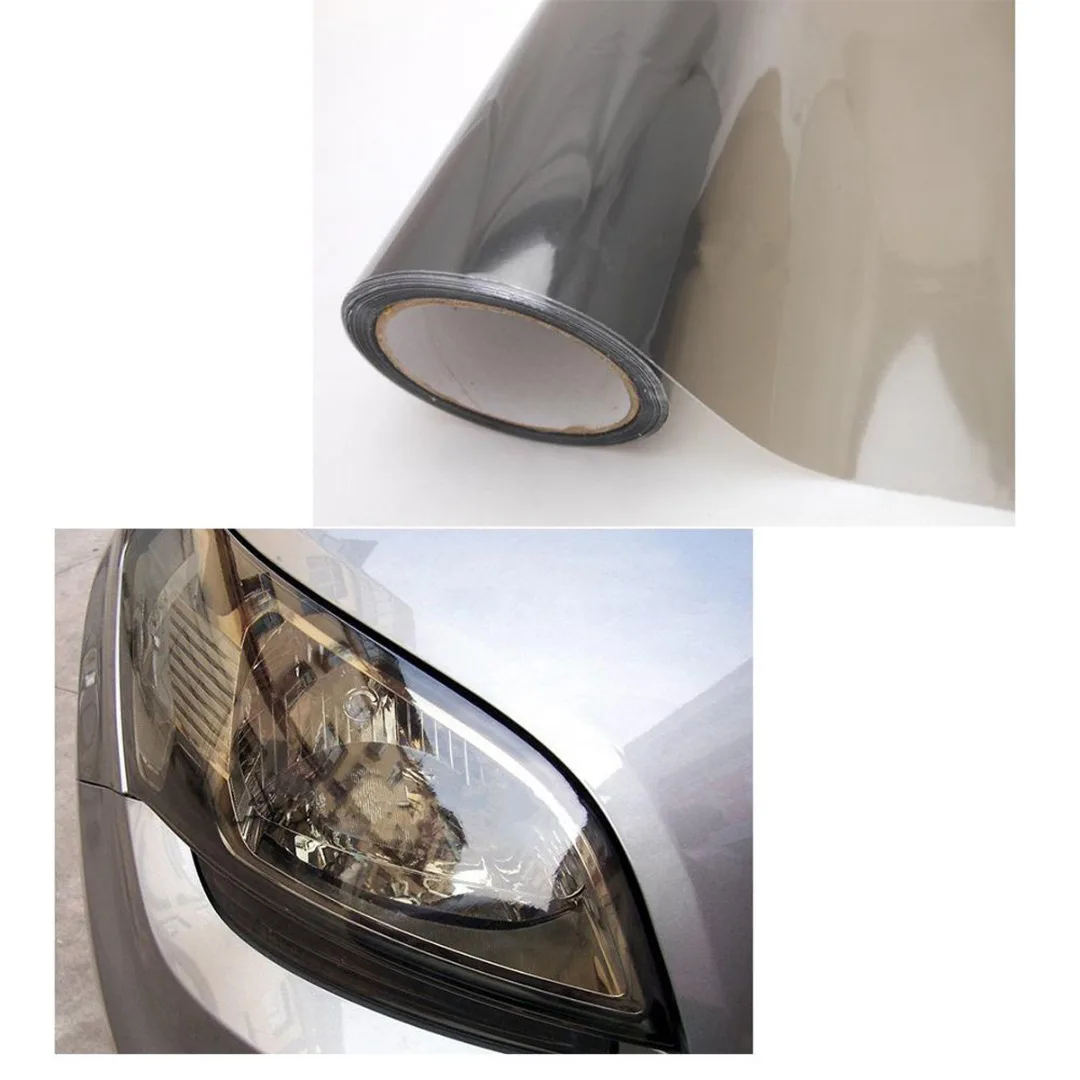 30x100cm Auto Car Light Headlight Taillight Tint Vinyl Film Sticker Self-adhesive Motorcycle Whole Car Decoration Gloss Black