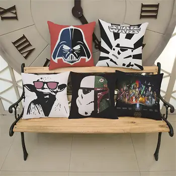 

2018 New Star Wars Cushion Cover for safe Pillow Case pillow chair 45x45 Home Decorative Throw Pillow Cover Car BZ-210