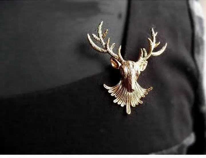 1 шт. брошь в виде головы оленя|head brooch|brooch fashionfashion brooch |