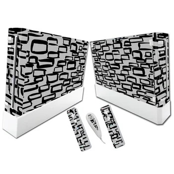 

Free Drop Shipping Design Vinyl Skin Sticker For Wii Console Cover with 2 Remotes Controller Skins For Nintendo Wii Decal