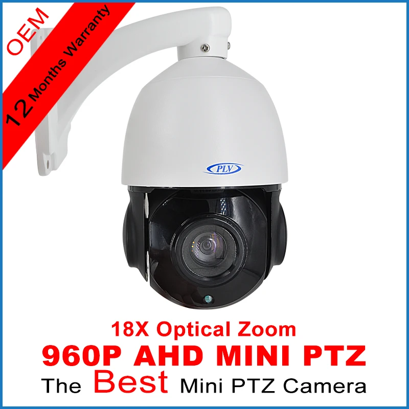  Mini PTZ Camera with 18x Optical Zoom AHD-M 960P High Speed Dome 50m night vision 3D-DNR Pelco-P/D RS485 Protocal OSD support 