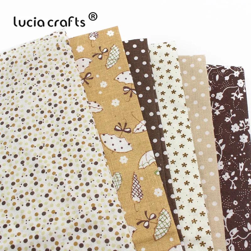Lucia crafts 1 шт. 50x50 см хлопчатобумажная ткань DIY Швейные, ткани для пэчворка для собственноручных изделий текстильная ткань Материал H0909