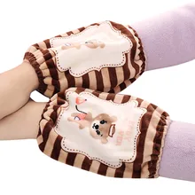 1 пара фланелевых манжет с длинным рукавом красочные кухня для взрослых детей серый Coffeee розовый темно-синий Прямая