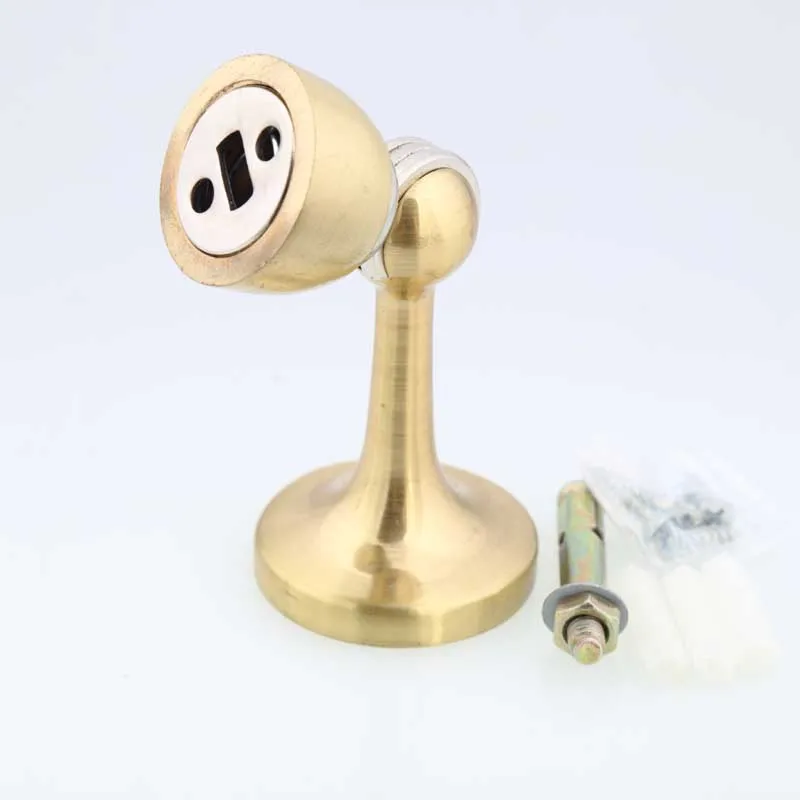 modern simple zinc alloy stong door stopper stain brass door