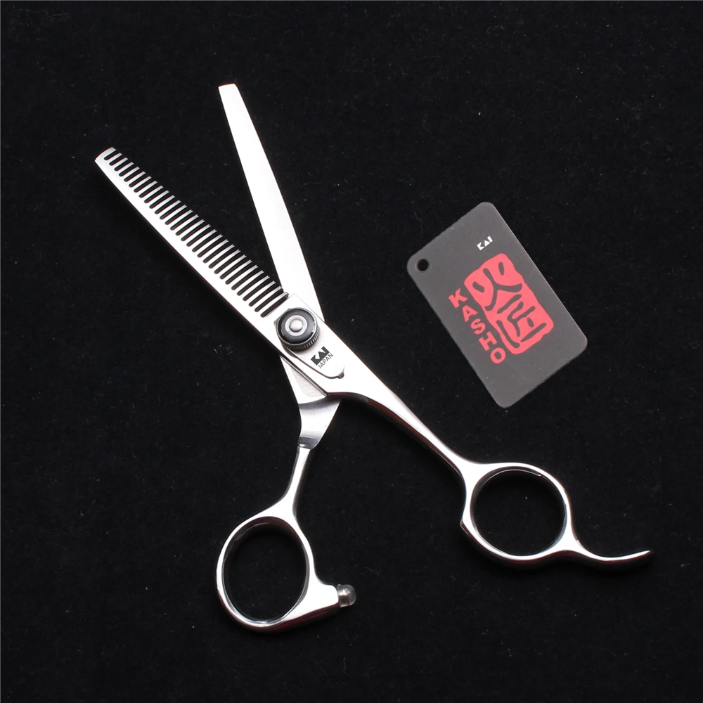 

6.0" 17cm JP 440C Kasho Barber Makas Thinning Scissors Hairdresser's Scissors Professional Hair Scissors Salon Haircut Set H2002