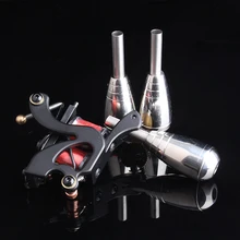 1 шт. 25 ммнержавеющая сталь Татуировка ручка с задней стволовой профессиональные ручки для тату-машинки татуировки Трубы Советы Инструмент