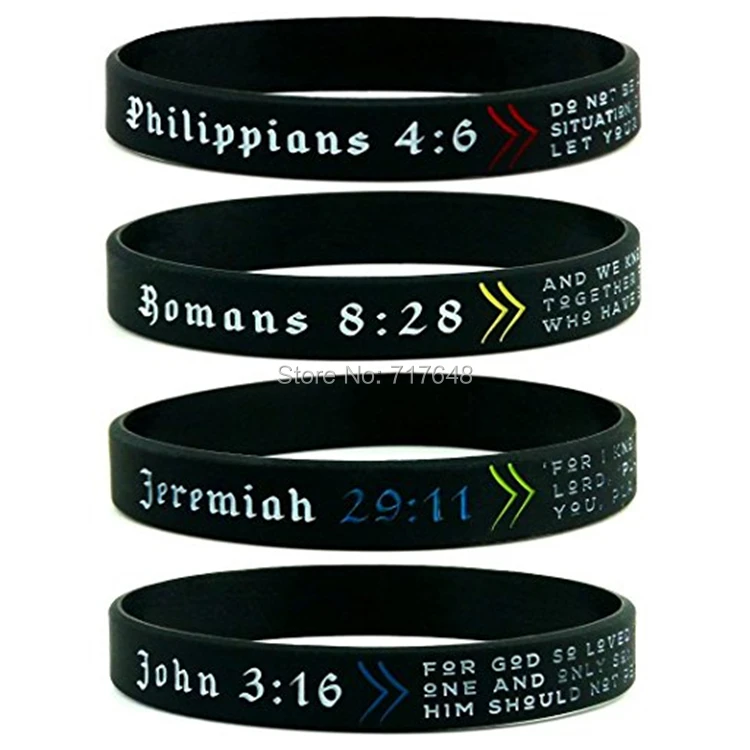 Ongebruikt 300PCS Bible Verse Jeremiah 29:11, Romans 8:28, John 3:16 VH-02