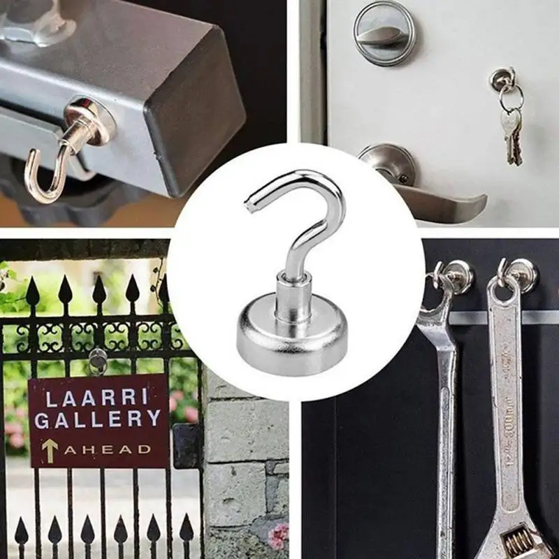 

Super Power Strong Mini Magnetic Circular Hanger Linked Home Kitchen Wall Hold fridge Hanger Bath Hardware Sets
