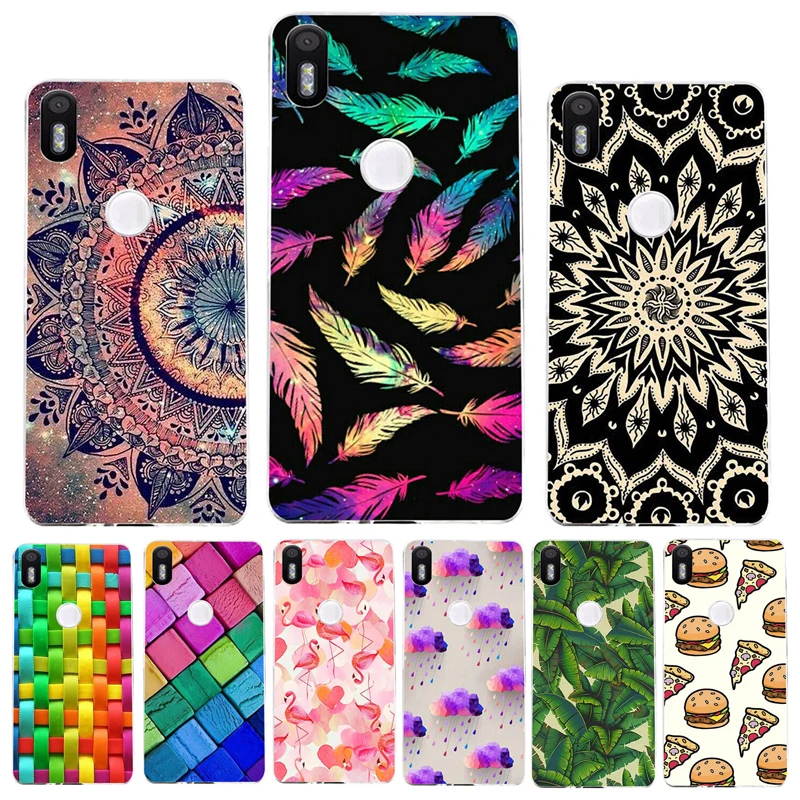 BQ Aquaris X5 Plus X5Plus Case Cute Animal Flower Anime Soft Silicon TPU Gel Back Cover Phone for |
