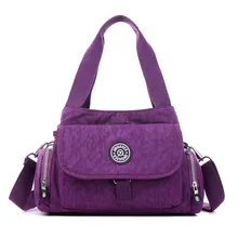 Горячая Женская однотонная дорожная водонепроницаемая сумка-мессенджер нейлоновая сумка для женщин Женская клатч женская bolsa Повседневная Сумка-тоут