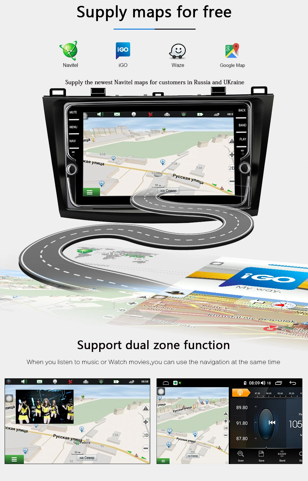 Best Funrover android 9.0 2 din car dvd multimedia player For Mazda 3 Axela 2009-2012 radio gps navigation stereo system DSP 64GB RDS 16