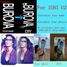 DIY Индивидуальный Дизайн собственное имя Настроить печать Вашего фото телефона чехол для iuni U2