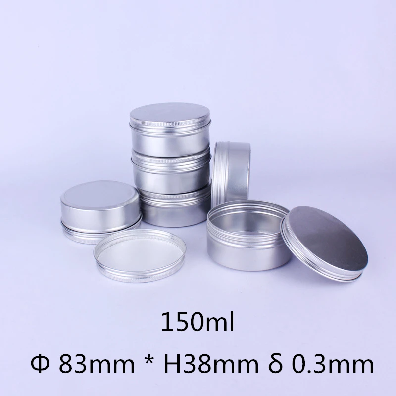

150ml Tin Box Lid Sample Gift Box Coffee Candy Tea Box Cosmetic Paste Jar Small Storage Organizer Spices Storage Container
