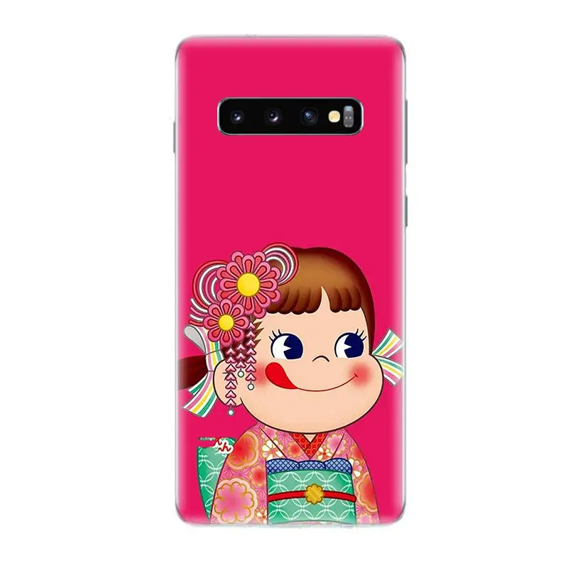 Пеко молочно белый подходит для девочек модные Silicome чехол телефона samsung Galaxy S10E S10