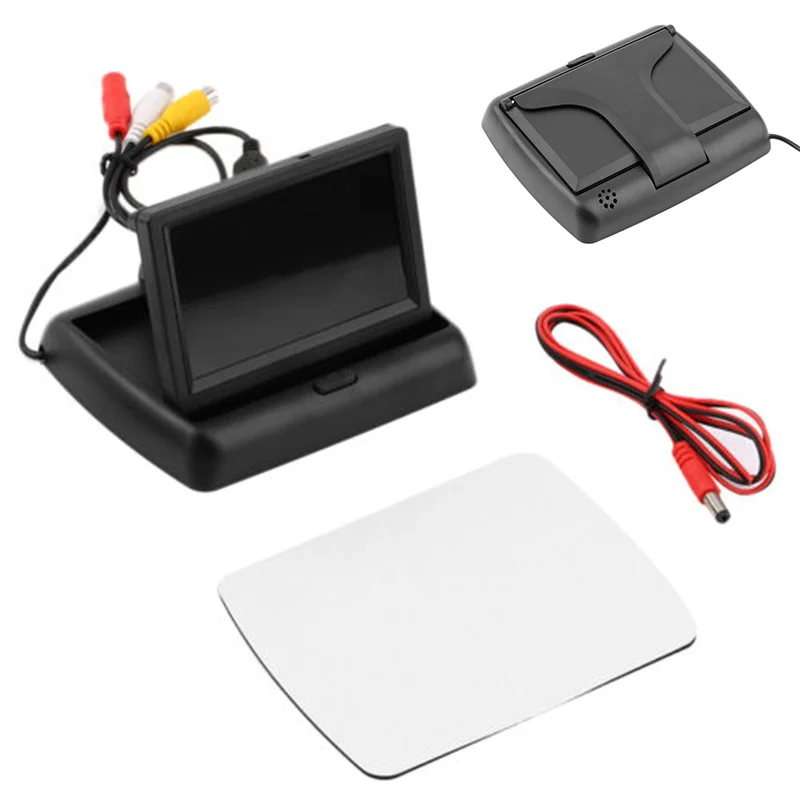 4.3" Foldable TFT LCD Display Car Reverse Rearview Parking Color Monitor Screen