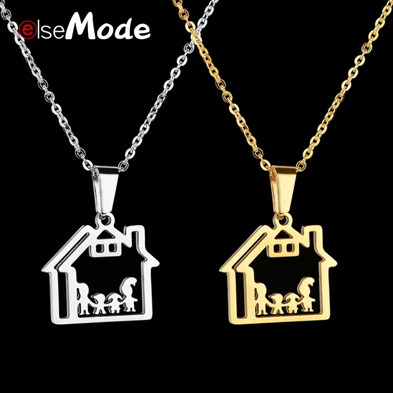 ELSEMODE классическое семейное ожерелье для папы мамы дочки сына любви из