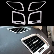 BBQ@ FUKA 4x внутреннее кондиционерное вентиляционное отверстие приборной панели на выходе накладка наклейка подходит для Mazda CX-5 CX5 13- автомобильные аксессуары