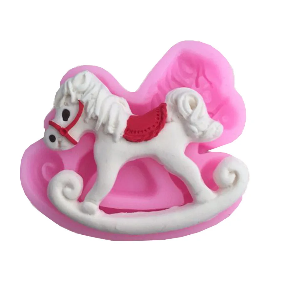 1Pcs Horse Shape Silicone Baking Mold Cake Decoration Tool Chocolate