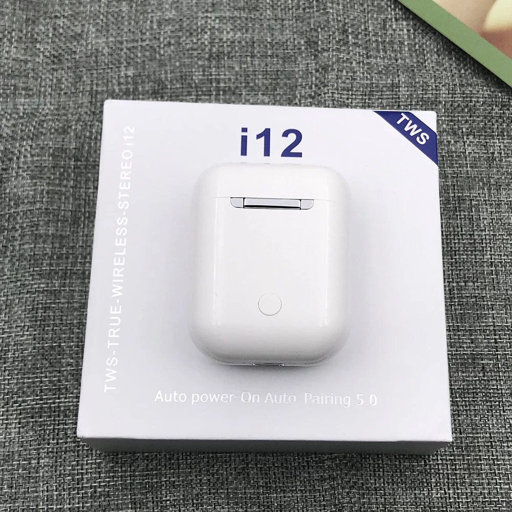 

Drop shipping Mini i11 i12 TWS Bluetooth 5.0 Earphone Sports True Wireless Earbuds Touch Earphones Magnetic Charging Box PK i10