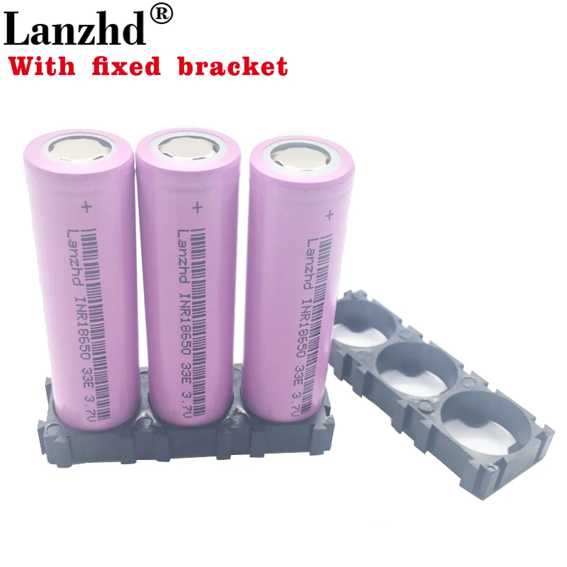 1-10PCS 18650 Batteries 3.7V Li ion 3300mAh 30A 18650VTC7 18650 battery and fixed bracket 18650 Holder with Splicing Bracket