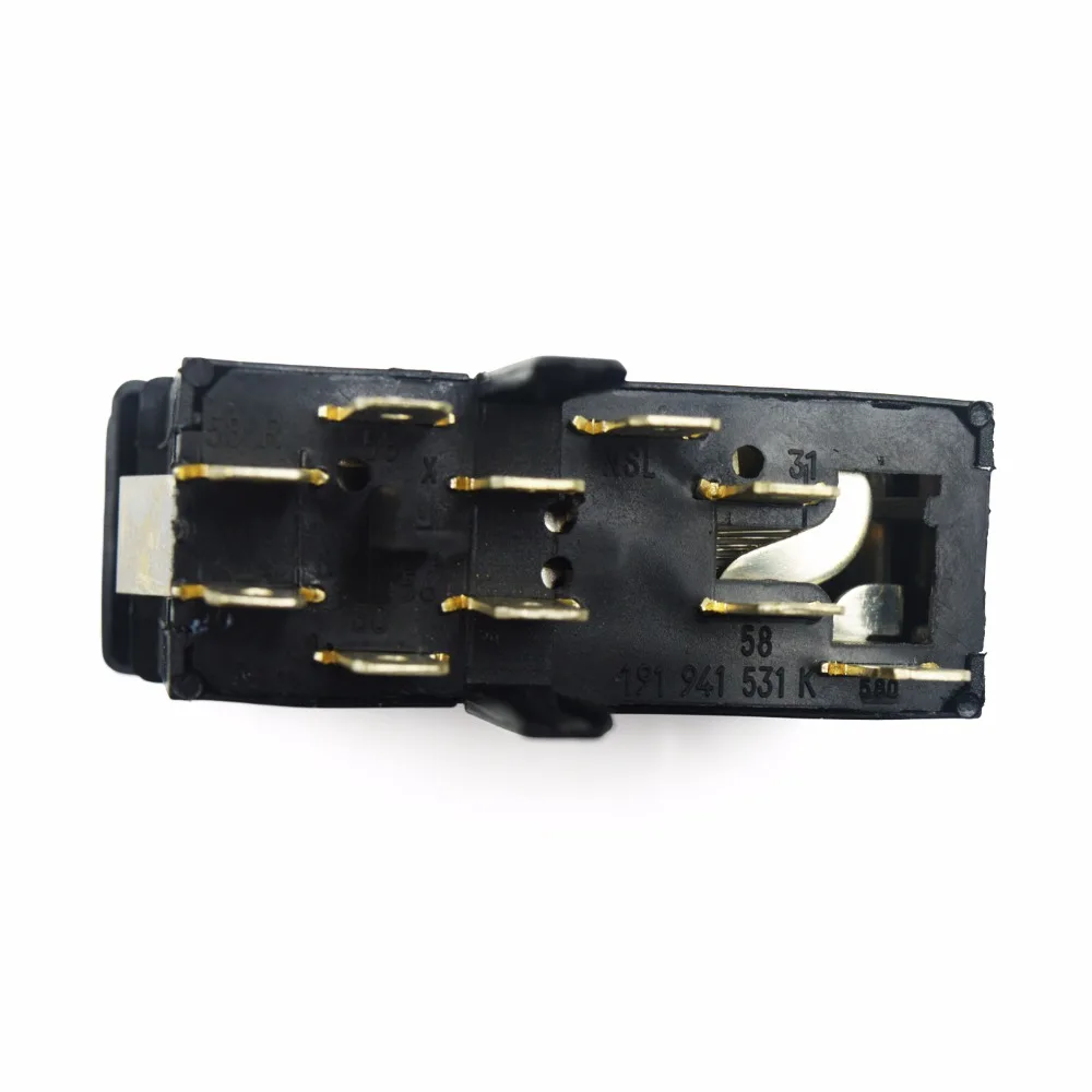 Переключатель фар торцевая кнопка Lichtschalter 191941531K для VW Golf Jetta Mk2 Scirocco Mk2|headlight switch|dash