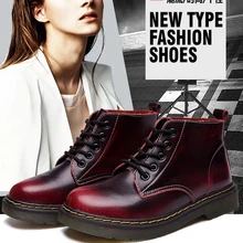 Printemps Automne 2016 de Style Britannique Femmes Bottes Femme Plat Rétro Véritable En Cuir Ma Dingxue Grosse Tête avec Brut Moto bottes