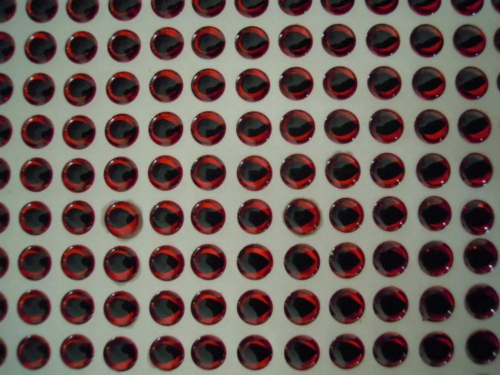500pcs 5mm Silver 3D Holographic Fishing Lure Eyes Fly Tying Crafts Jigs