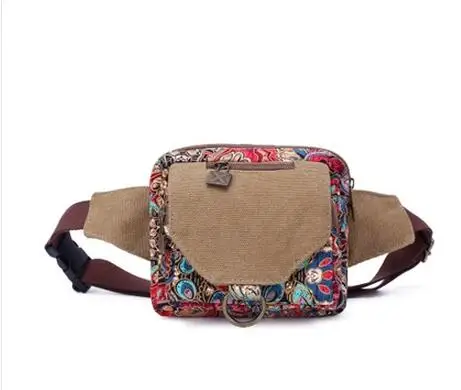 

2017 New Coming High-quality Women's waist bags!Hot National Shopping Canvas wrist Packs Fashion Lady's lady samll carry holder
