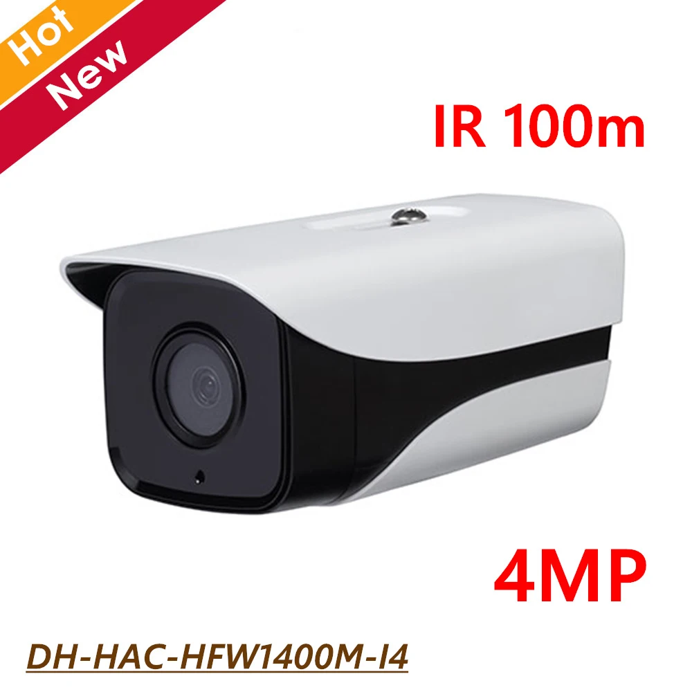 

DH 4MP High defination HDCVI Outdoor Bullet Camera HAC-HFW1400M-I4 IR 100m Waterproof IP67 Support CVI CVBS Beyond HAC-HFW1400D