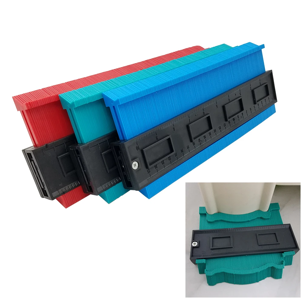 

Plastic Profile Copy Gauge Contour Gauge Duplicator Standard 10" & 5" Width Wood Marking Tool