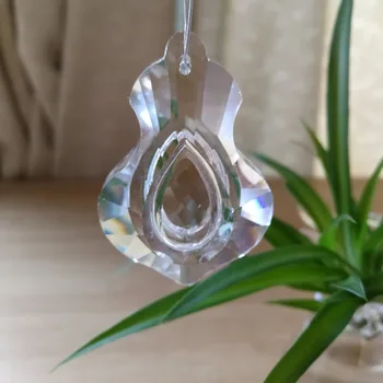 

New Style ! 15 units 50mm Violin Shape K9 Glass Crystal Chandelier Pendant Crystal Prism Pendant Parts Hanging DIY Glass Pendant