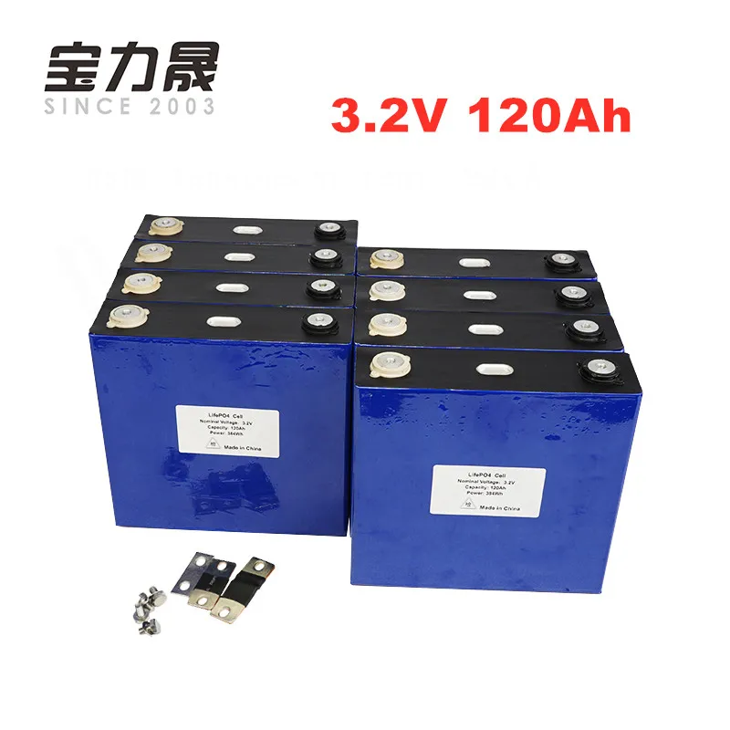 

16PCS 120Ah Lifepo4 Lithium Iron Phosphate Cell Aluminum Shell CATL 12V 24V 36V 48V 60V Battery Pack Assembly 3C Solar Energy