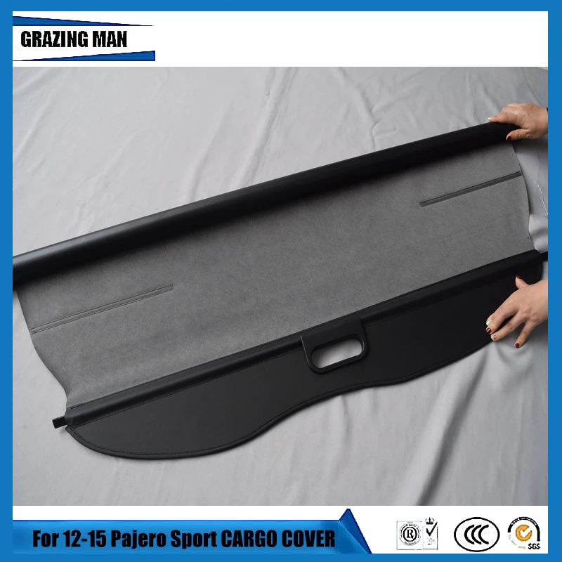 Black Beige Car Rear Trunk Security Shield Cargo Tonneau Cover For ...