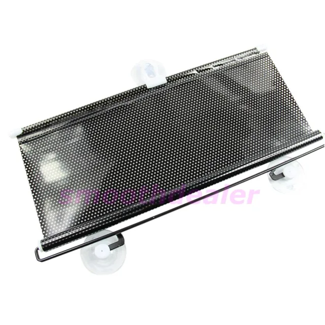 Black  58 x125cm Car Auto Window Roll Blind Sunshade Windshield Sun Shield Visor 1