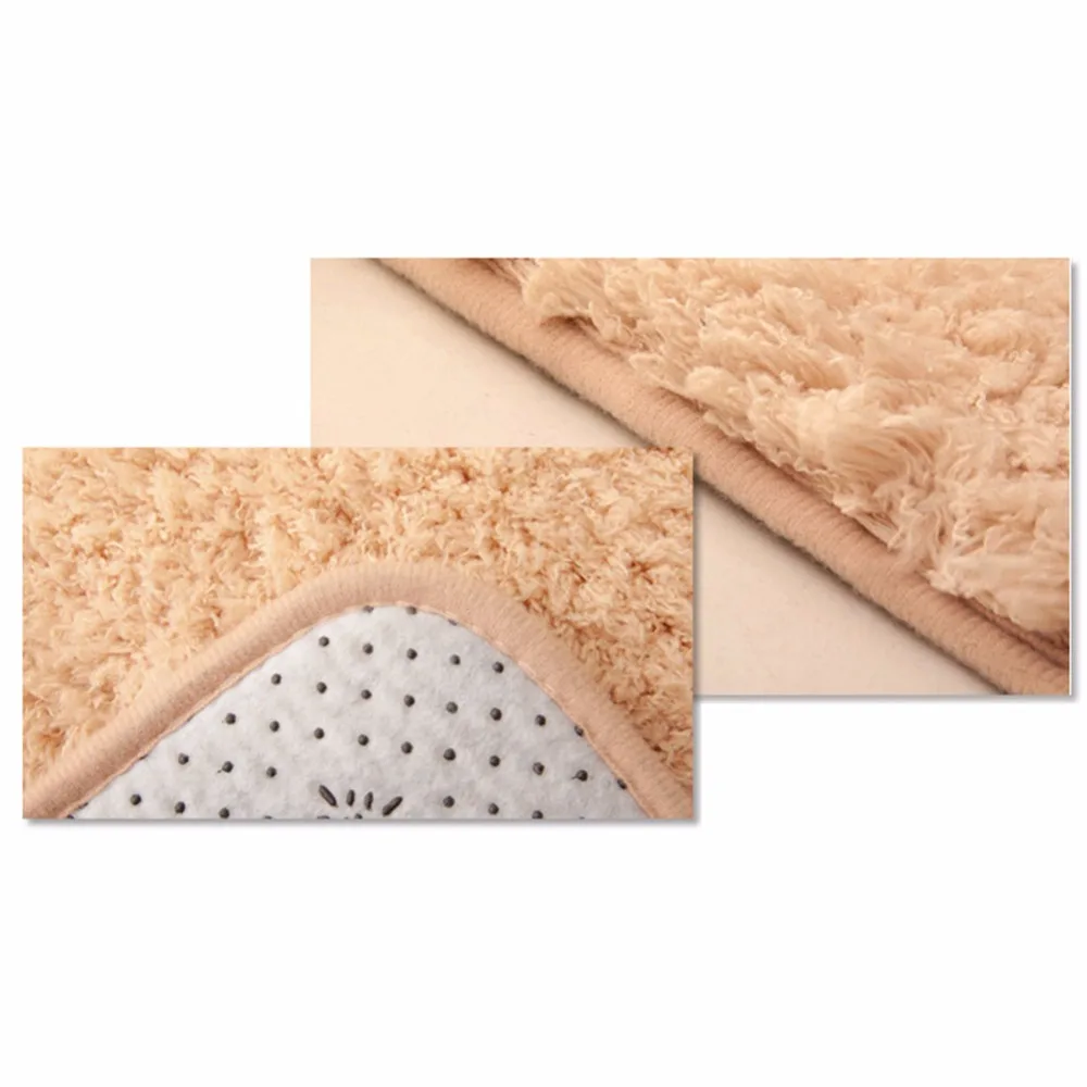 새로운 50*30cm 플러시 러그 매트 매직 슬립 방지 패드 침실 타원형 카펫 플로어 매트 플로어 도어 매트