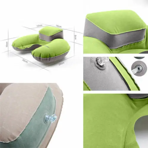Складная U-Форма Подушка Автомобильная подушка для шеи и головы отдыха Поддержка надувная мягкая подушка для путешествие самолет