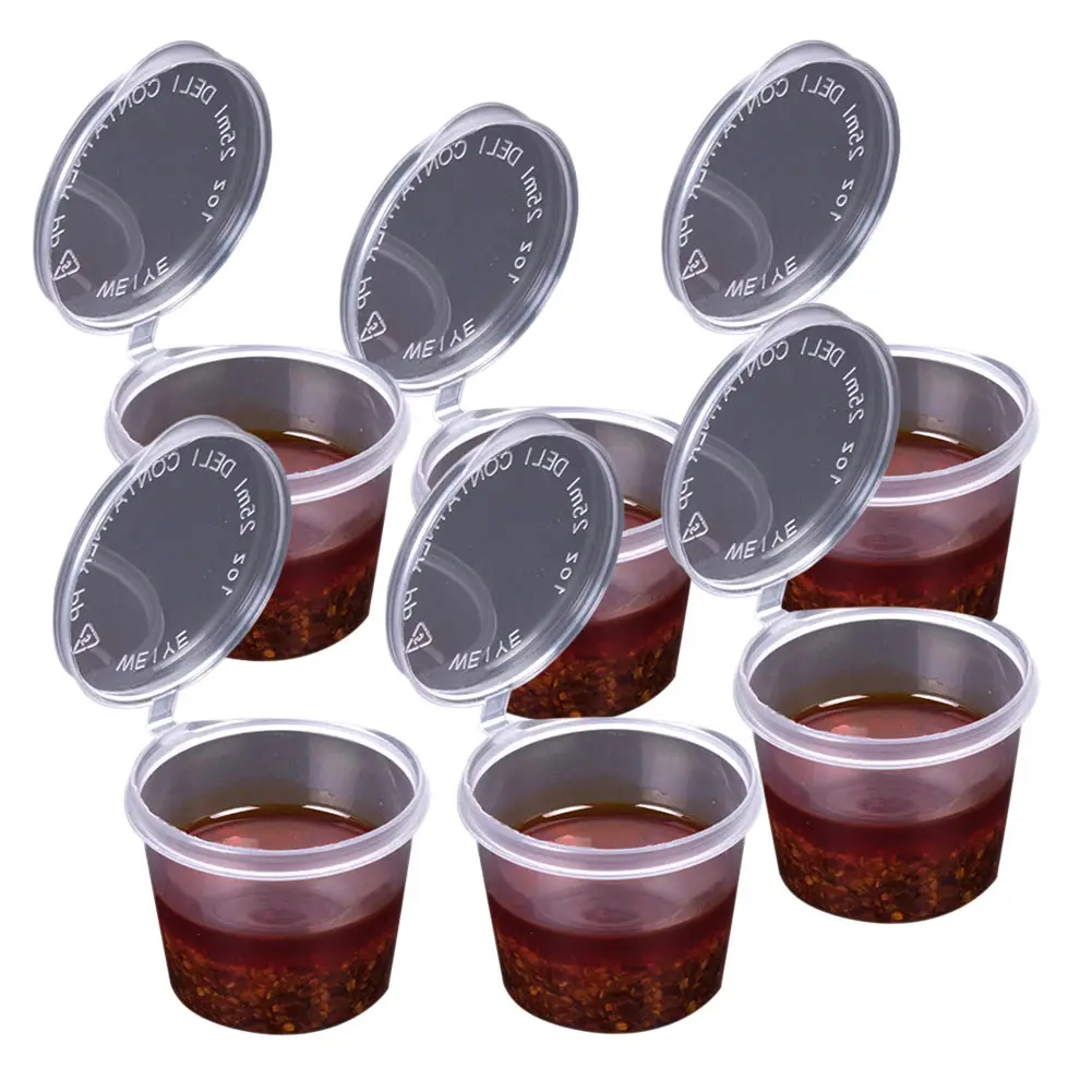 50 Pcs/Lot 40ml Transparent Sauce Cup Plastic Disposable Sugar Ketchup