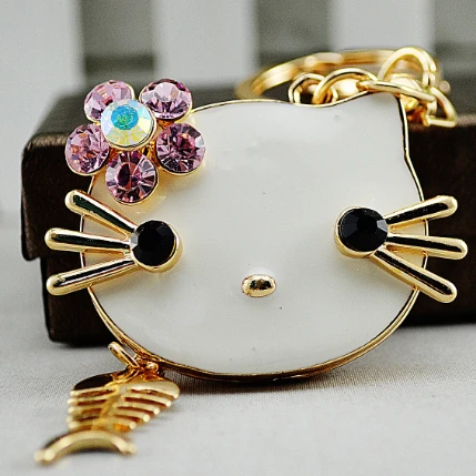 

New Arrival High-Quality Super Cute cat Head Bag Car Key Chain Women Novelty Gifts for Promotion