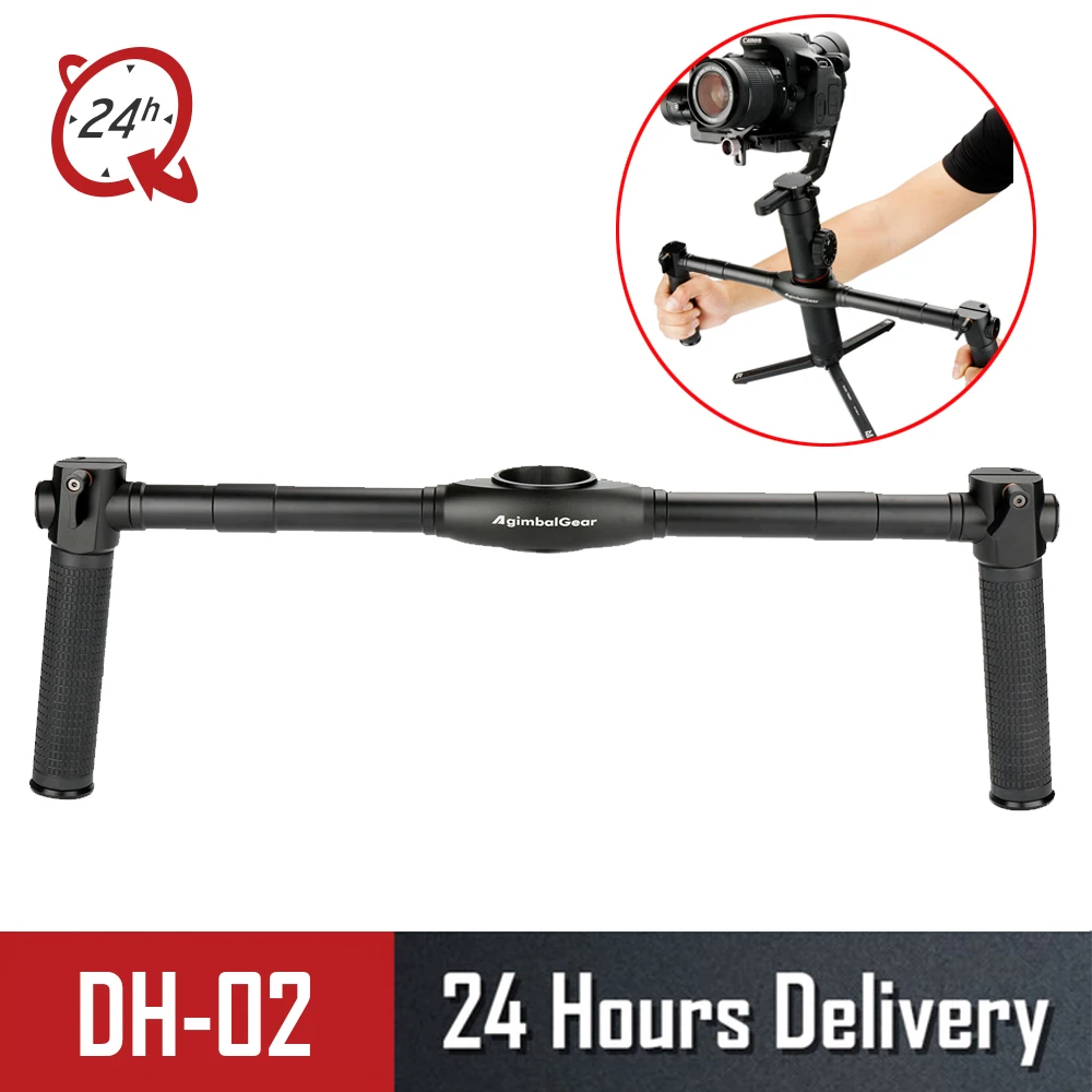 

AgimbalGear Aluminium Dual Extended Handle Grip Handheld Stabilizer Grip Handlebar for Zhiyun Crane 2 Crane V2