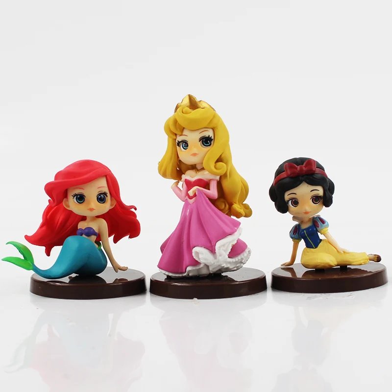 3pcs/lot Q Posket Figure Princess QPosket Ariel Belle Tinkerbell Tiger Lily Doll Qposket Figure Toys - Perfect Gifts for Girls image 6