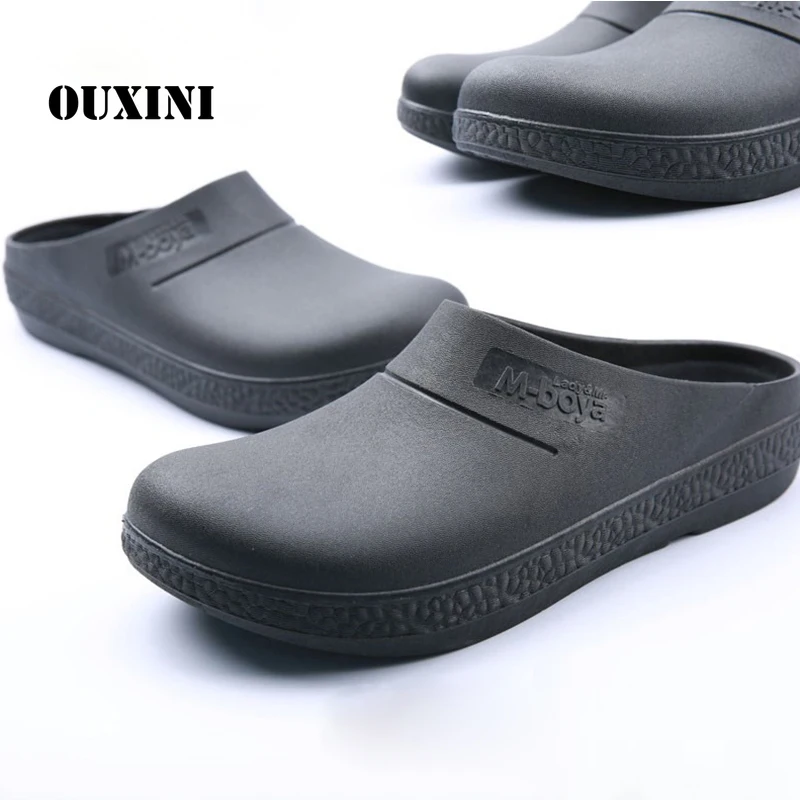 

Restaurant Slippers Men Non-slip Medical Sandals Men Medical Shoes Doctors Nurses Surgical Work Shoes Chef Work Shoes