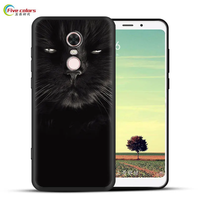 for Xiaomi Redmi 5 Plus Case Cartoon Printed Soft Silicone TPU Phone Back Cover Full Protective Cases |
